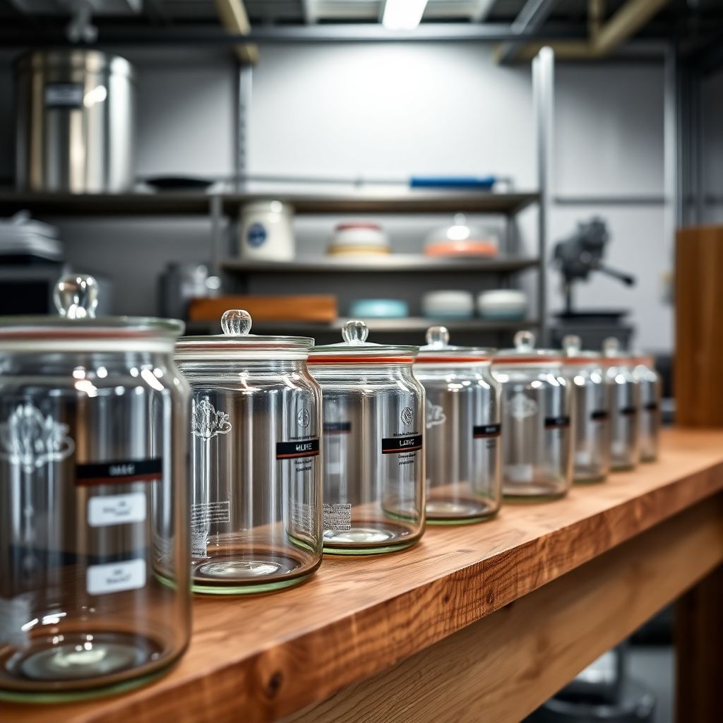 Envases de Vidrio con Tapa